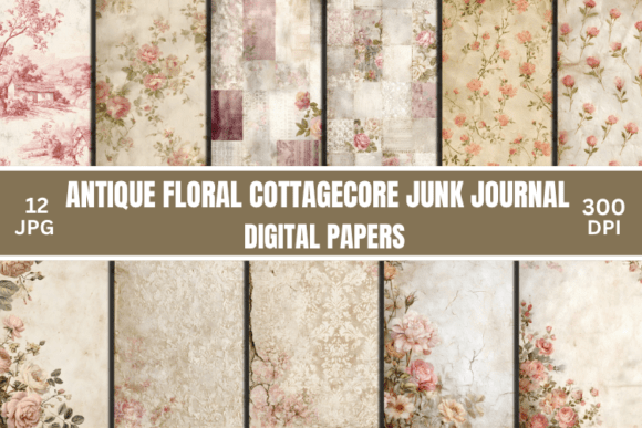 Antique Floral Cottagecore Junk Journals: A Designer's Guide to Timeless Patterns