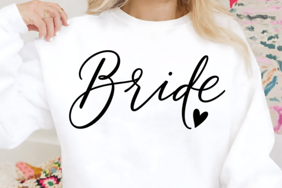 Bride Script Calligraphy: A Timeless PNG for Wedding Projects