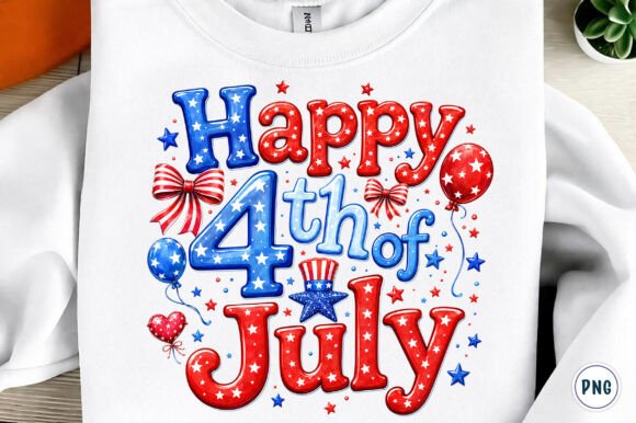 Celebrate with Style: The Versatile Happy 4th of July PNG
