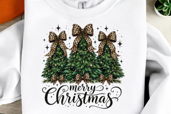 Coquette Merry Christmas Tree Sublimatio: Festive Digital Art for Creators