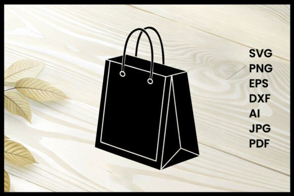 Duty Free Shopping Bag Vector: Clean & Versatile Design Asset