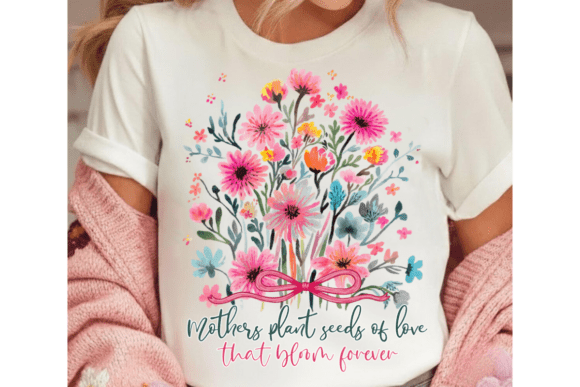 Floral Mama PNG: A Mother's Day Wildflower Design Asset