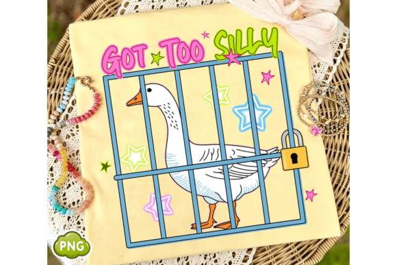 Got Too Silly PNG & Silly Goose Summer: A Playful Design Asset
