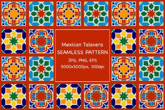 Infuse Authentic Mexican Charm with Talavera Seamless Patterns