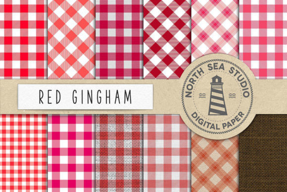 Red Gingham Digital Paper: A Designer's Toolkit