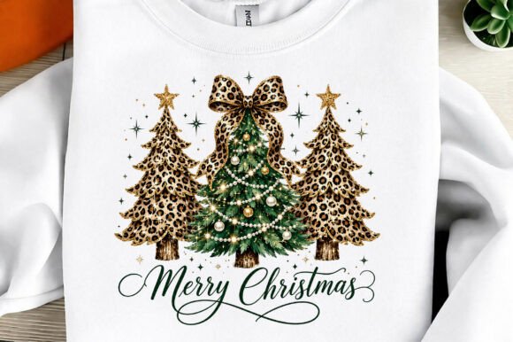 Unleash Festive Flair: Leopard Print Christmas Tree Sublimation