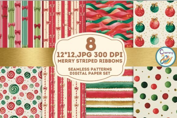 Unwrapping the Festive Charm of Seamless Paper: Merry Stripe Ribbons