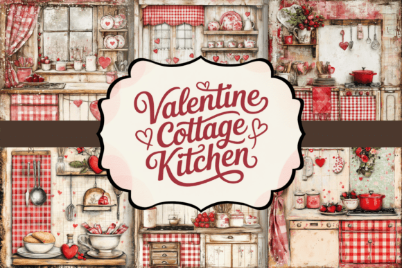 Valentine Cottage Kitchen: A Cozy Design Asset