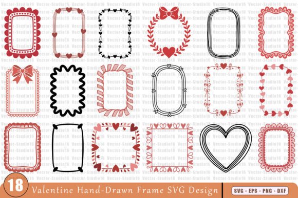 Valentine Frame SVG Bundle (18 Designs): A Crafter's Toolkit