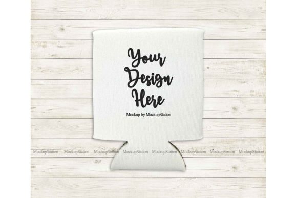 White Can Cooler Mockup: A Designer's Wedding Toolkit