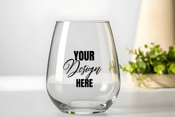 Wine Glass Mockup: Realistic Product Photography for Designers